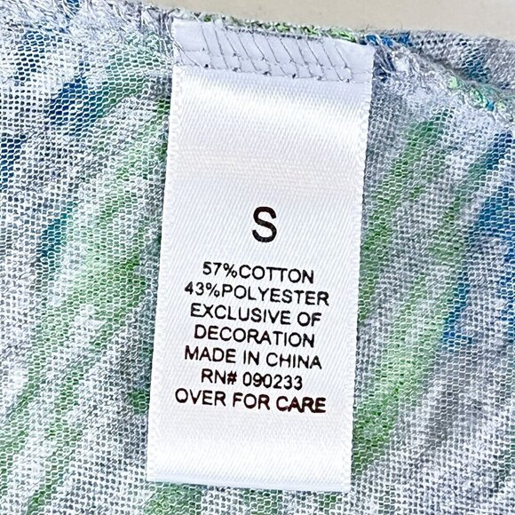 Women's Nollie 3/4 Sleeve Graphic Tee | Size Small | V-Neck Top | Baseball Style - Picture 11 of 12